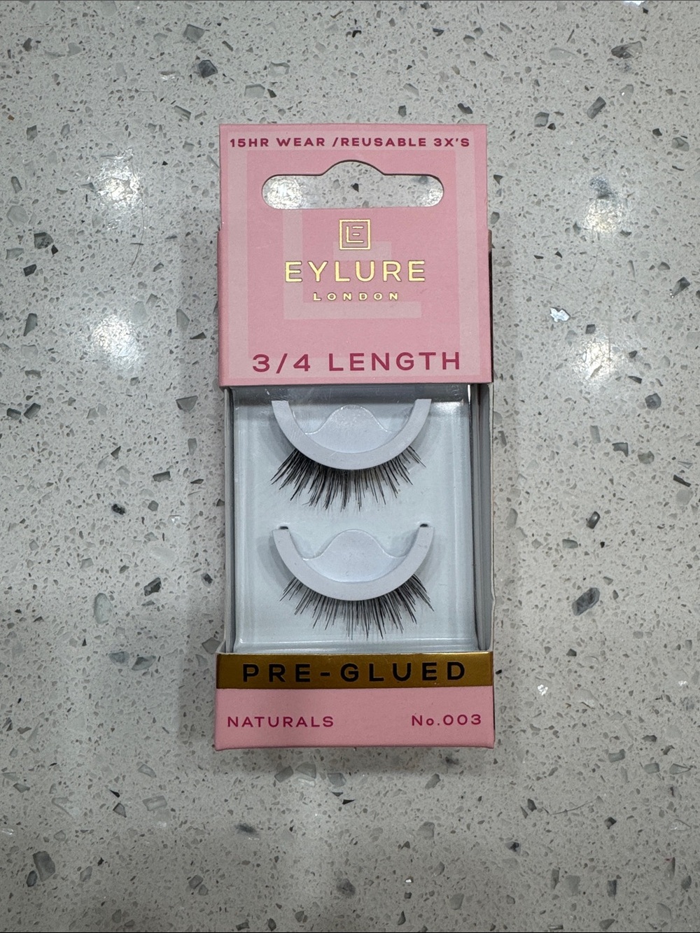Eylure Pre-Glued 3/4 Length False Lashes — Natural (No.003)